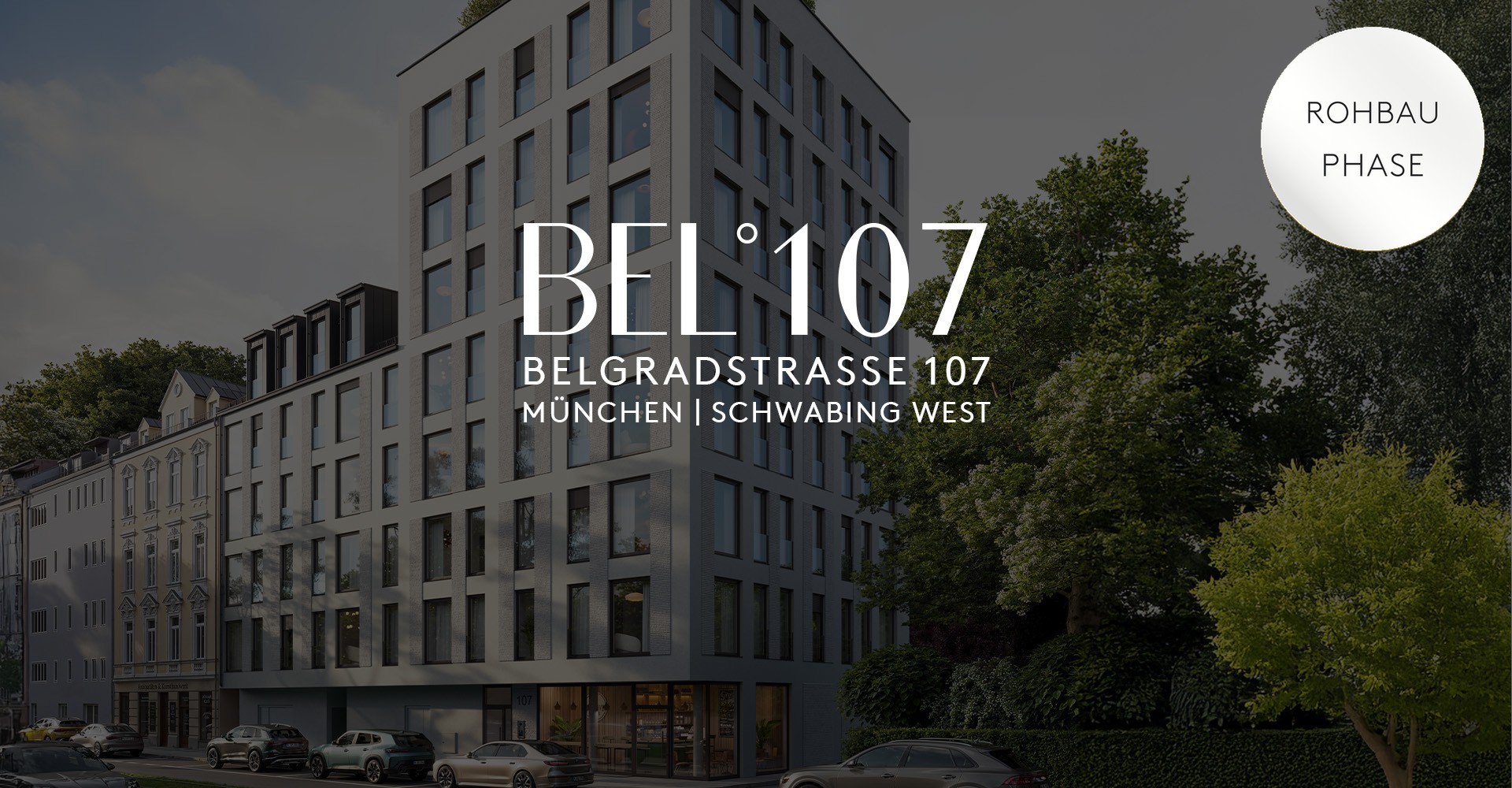 Belgradstraße 107, Schwabing-West, Rohbauphase