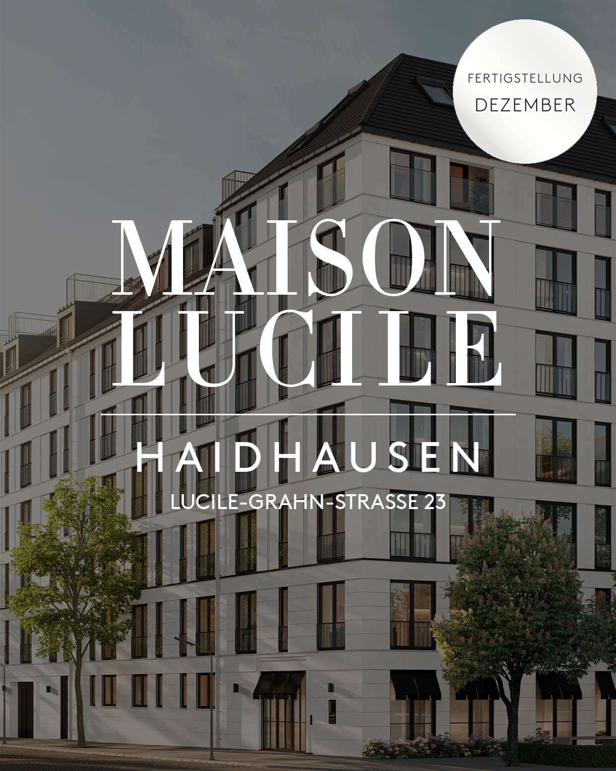 Maison Lucile, Haidhausen, Fertigstellung Dezember