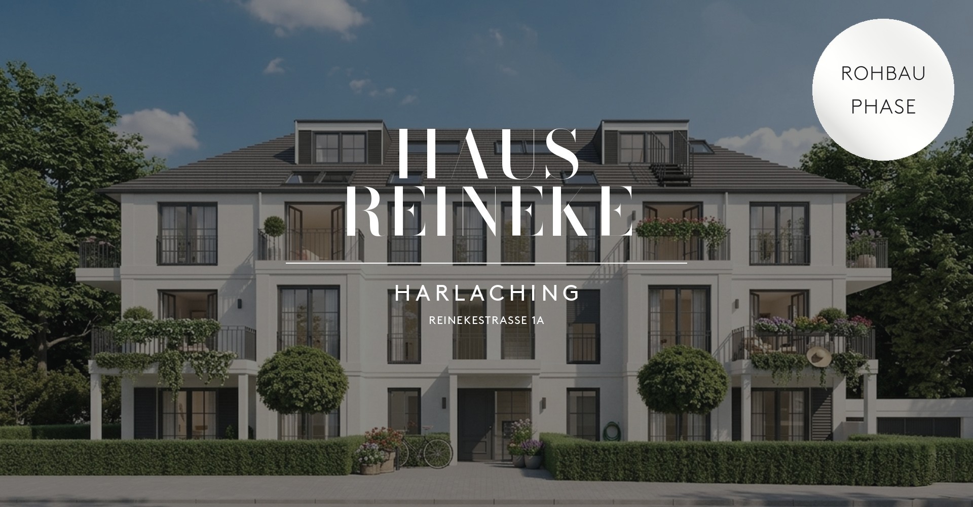 Haus Reineke, München-Harlaching, Rohbauphase