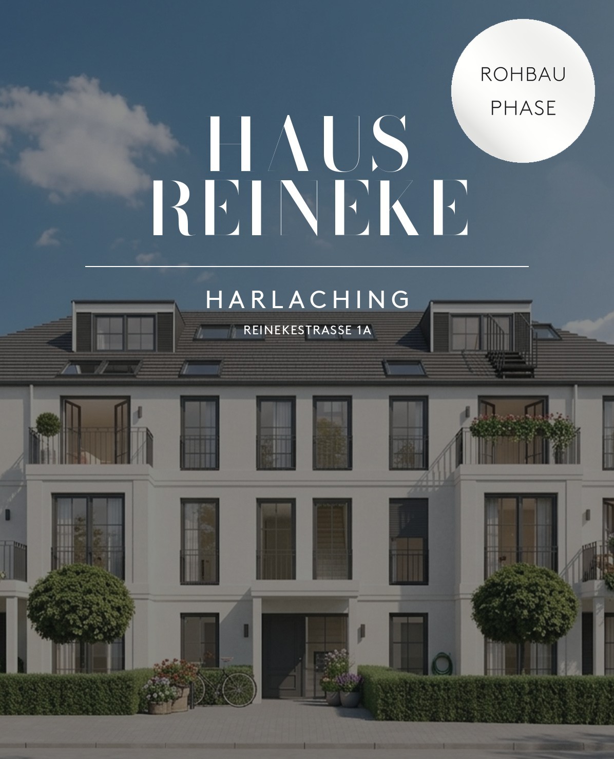 Haus Reineke, München-Harlaching, Rohbauphase