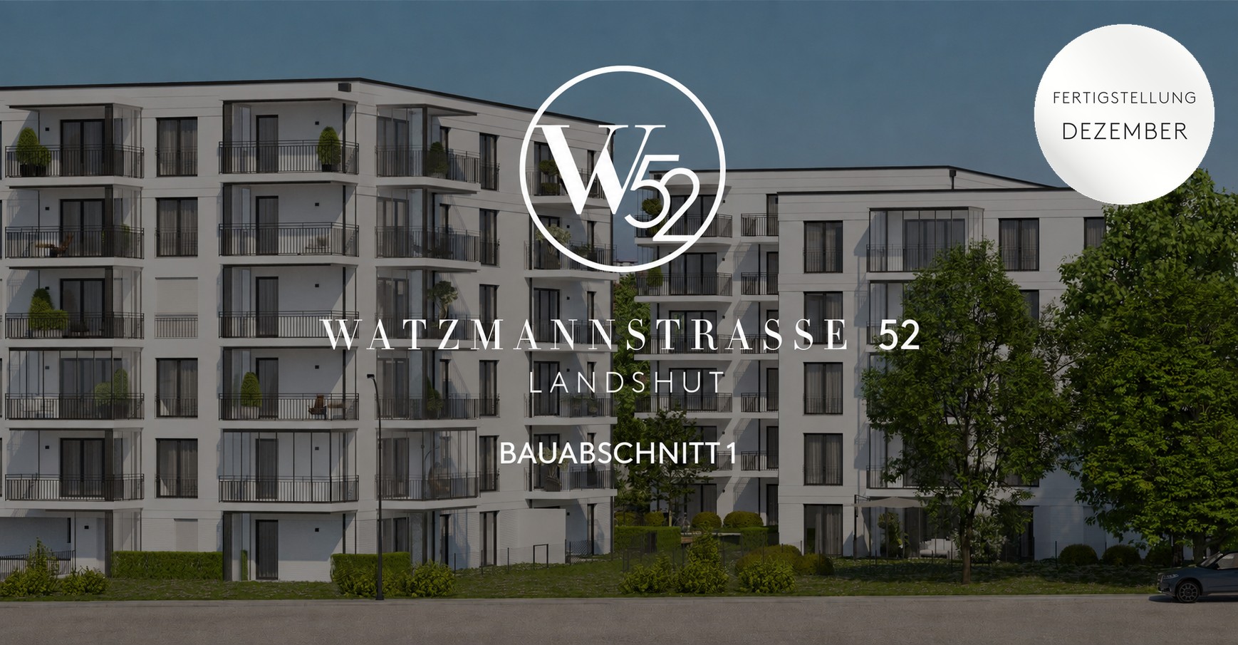 Watzmannstraße 52, Landshut, Bauabschnitt 1, Fertigstellung Dezember